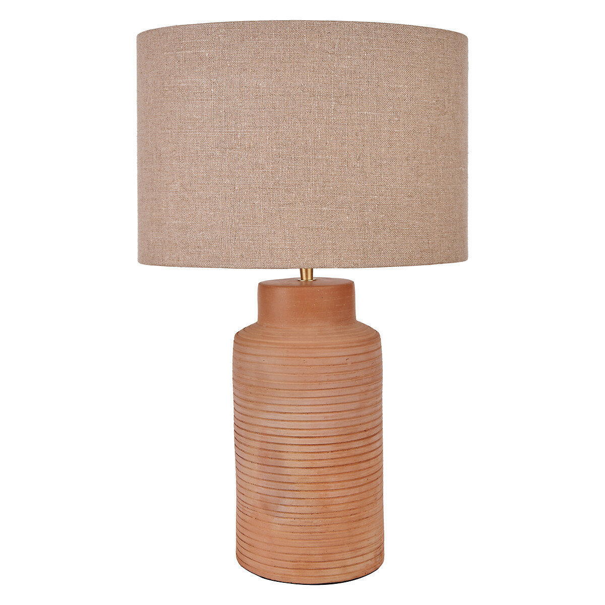 Serena Tall Ribbed Terracotta Table Lamp Base natural, ÉDITÉ