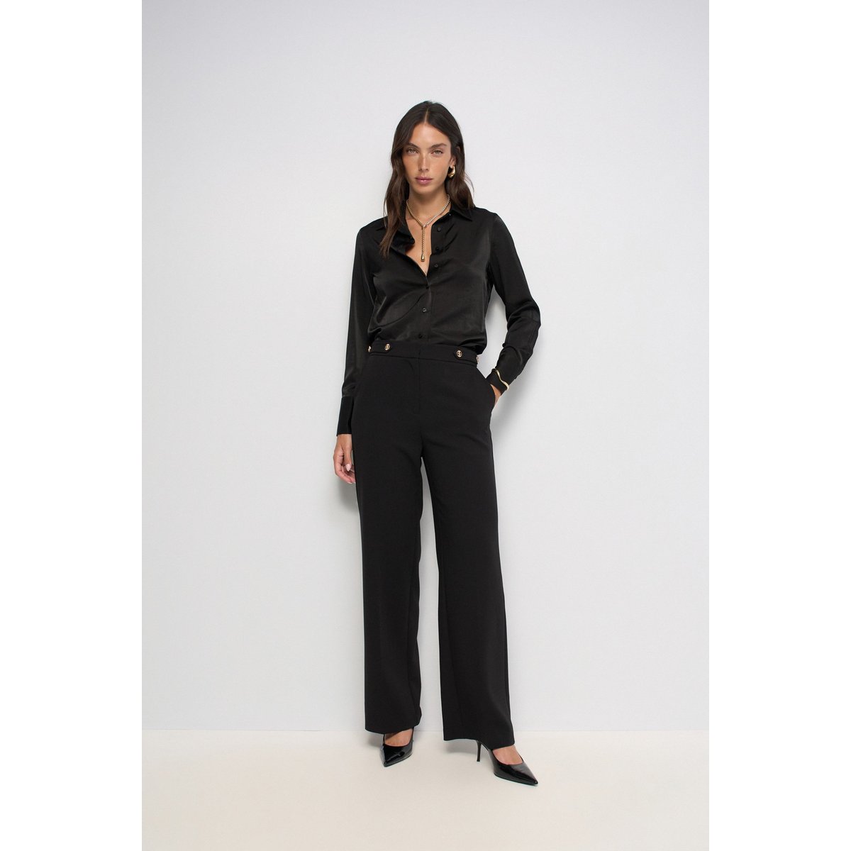 CHEMISE SATINÉE blanc, SALSA JEANS