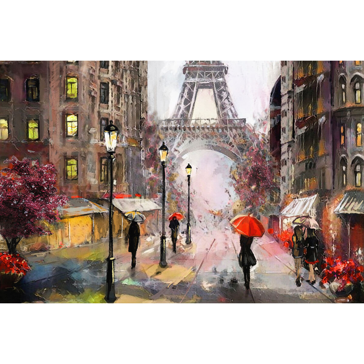 Tableau Mural Peinture Paris EFFET PEINTURE tableaux sur toile-multicolore, CEANOTHE