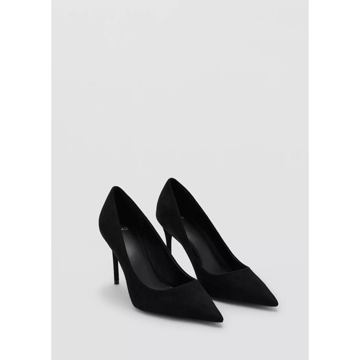 Chaussures pointues talon noir, MANGO