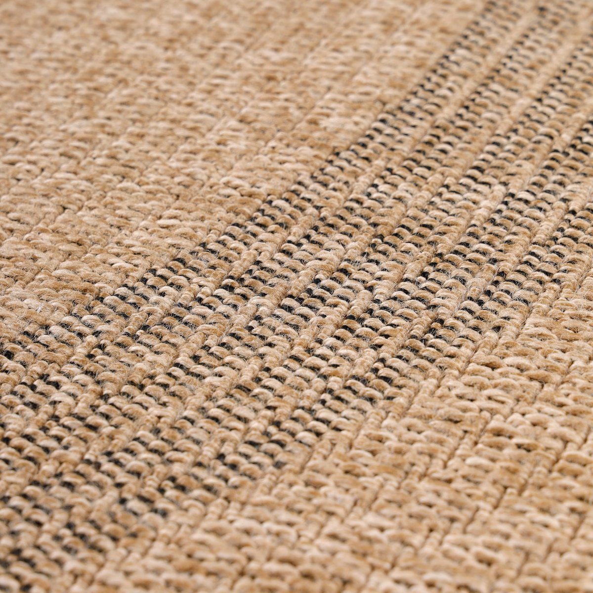Tapis extérieur rond bicolore COMILLA noir, NAZAR RUGS