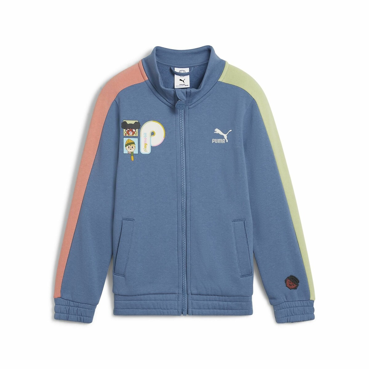 Sweat zippé en molleton bleu, PUMA
