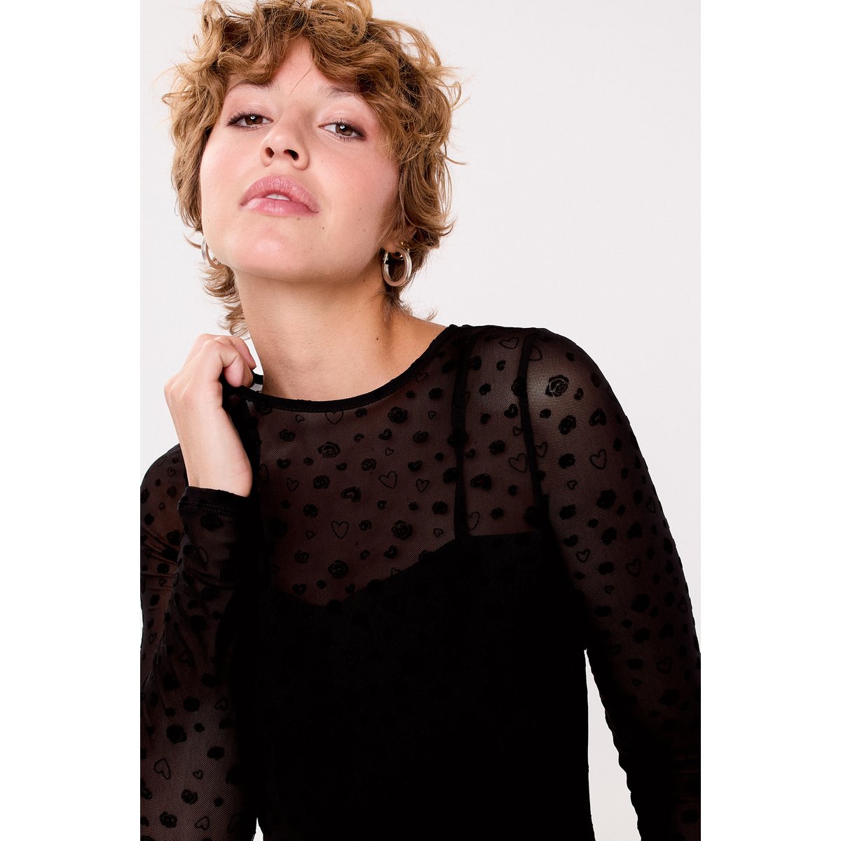 Combinaison aspect dentelle noir, CACHE CACHE