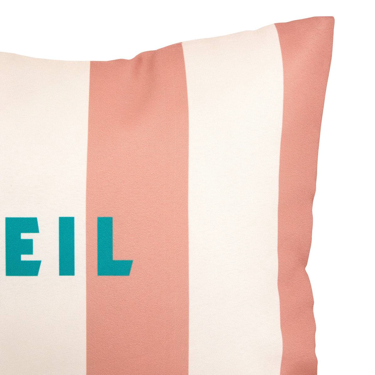 Coussin d'extérieur déhoussable déperlant POOLSIDE terracotta, ATMOSPHERA
