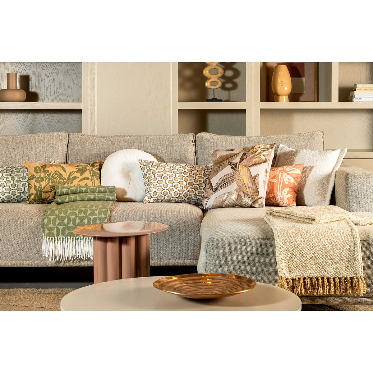 Coussin Aaron rose clair, DUTCH DECOR