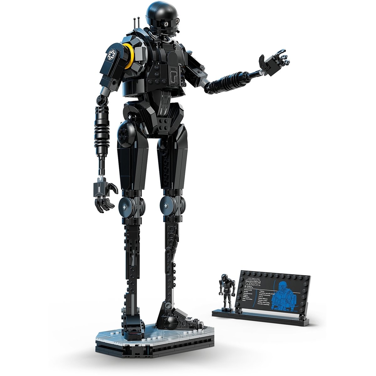LEGO Star Wars K-2SO le droïde de sécurité - Set de construction 75434 noir, LEGO