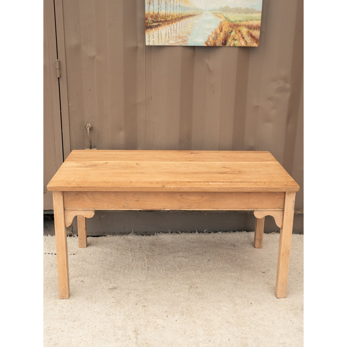 Table basse en chêne Léonie N°1587 - Bon état bois clair, DEBONGOUT