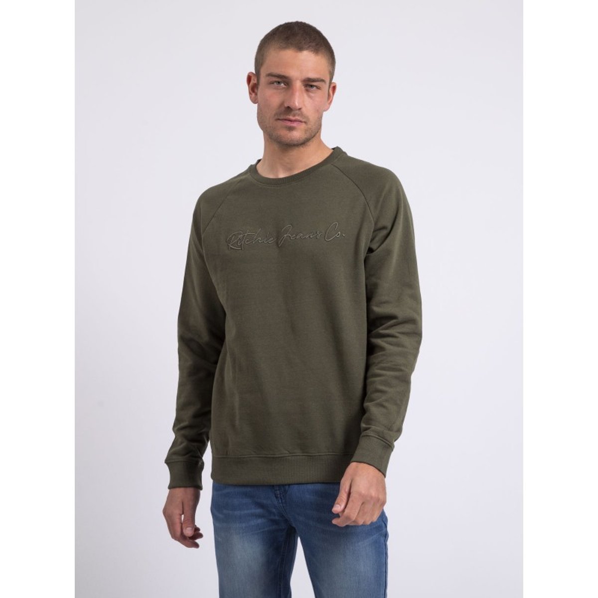 Sweat Col Rond Winamok bleu marine, RITCHIE