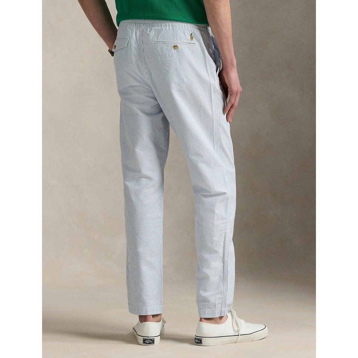 Pantalon Oxford classique Polo Prepster bleu/blanc, POLO RALPH LAUREN
