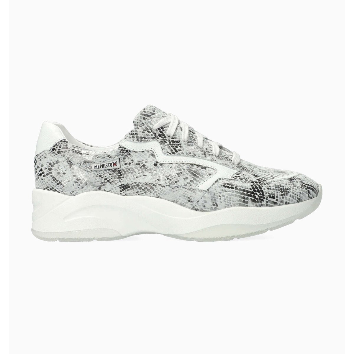 Baskets en cuir ROMANE gris 5134, MEPHISTO