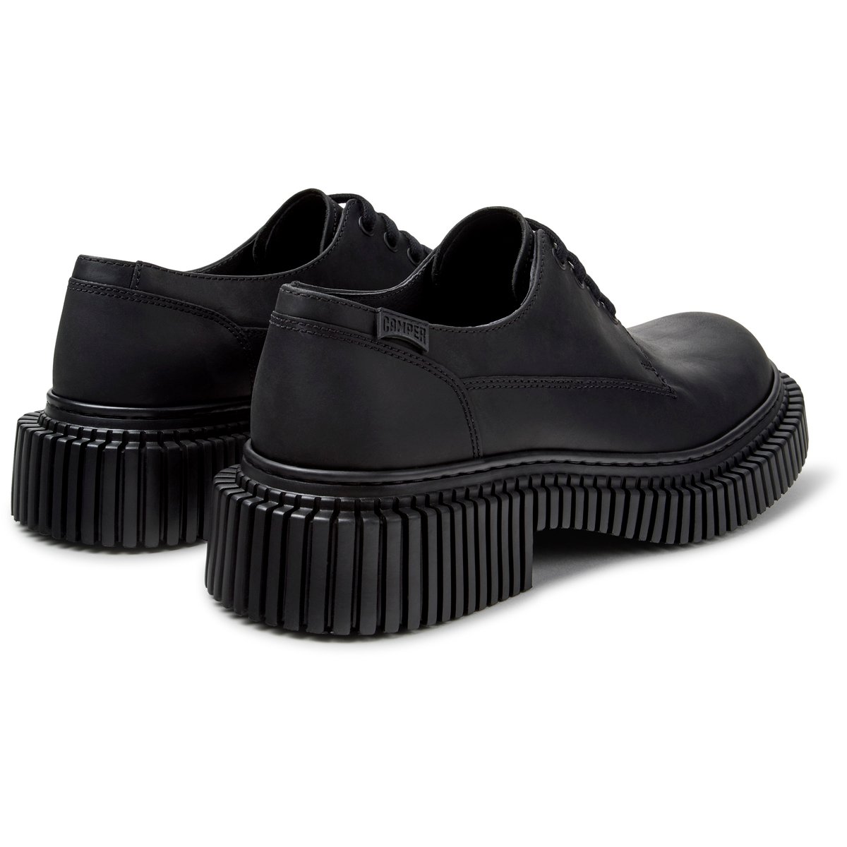 Derbies Pix Berlin Nubuck Leather noir 004, CAMPER