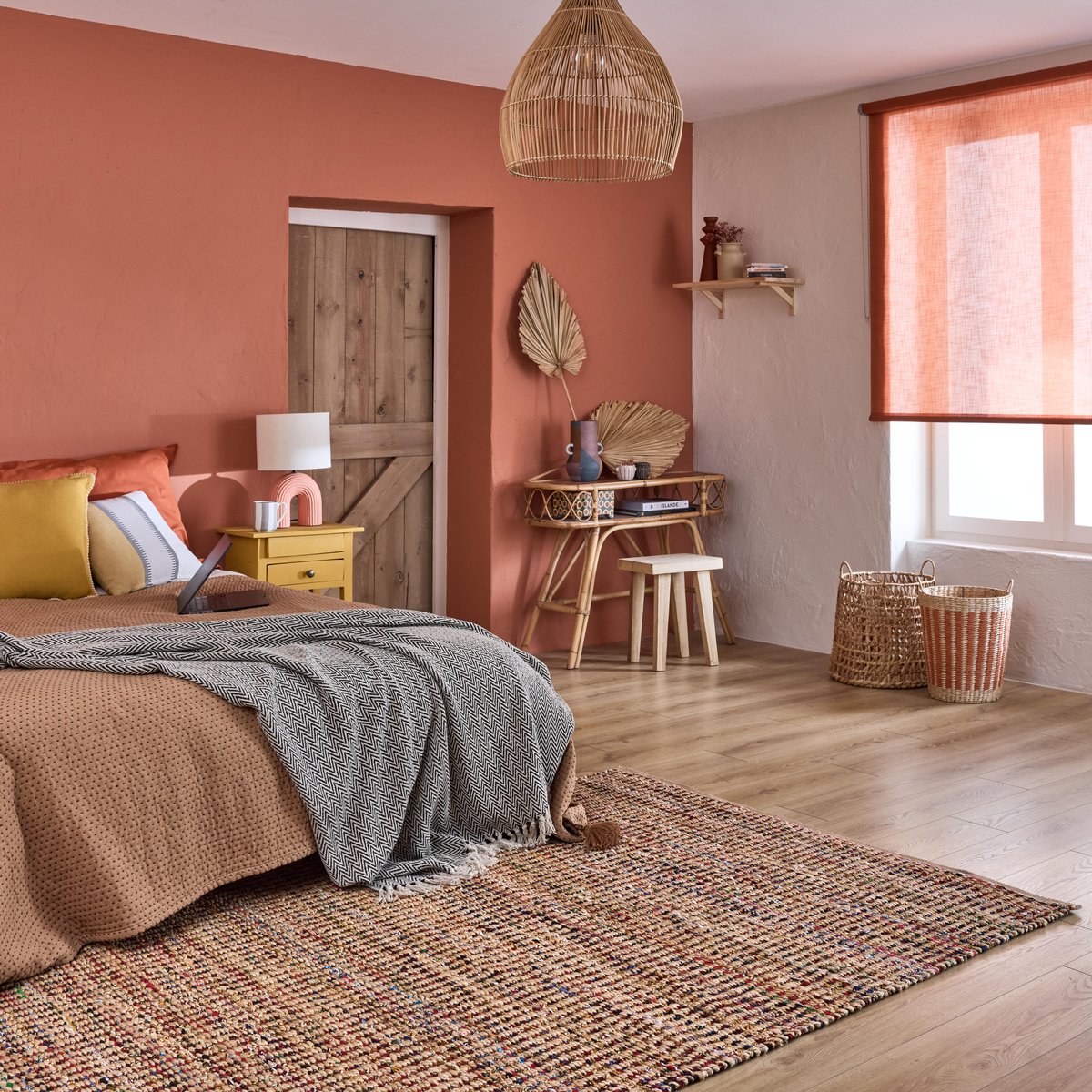 Tapis en jute, BAKI multicouleur, INSPIRE