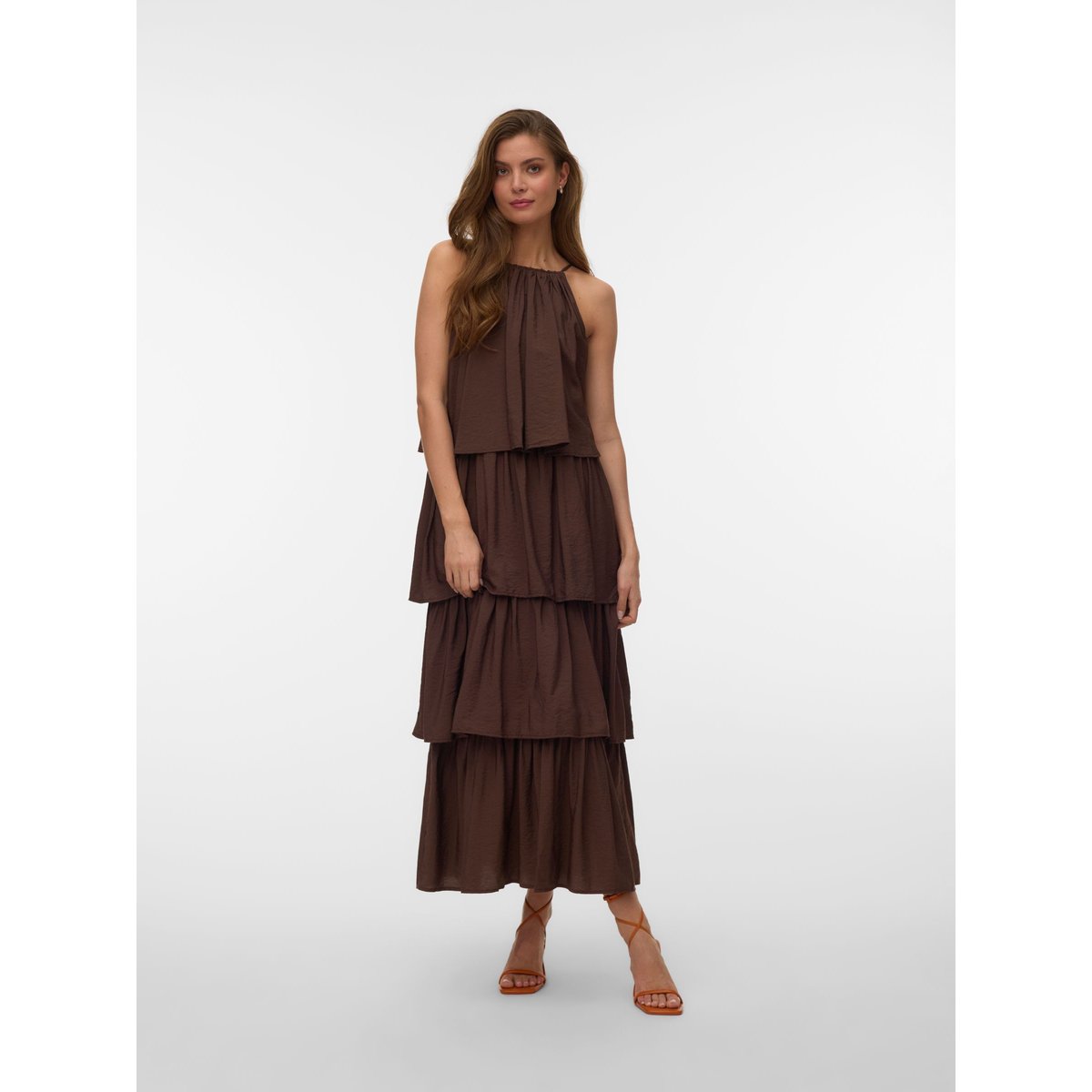 Robe marron - chocolate martini, VERO MODA