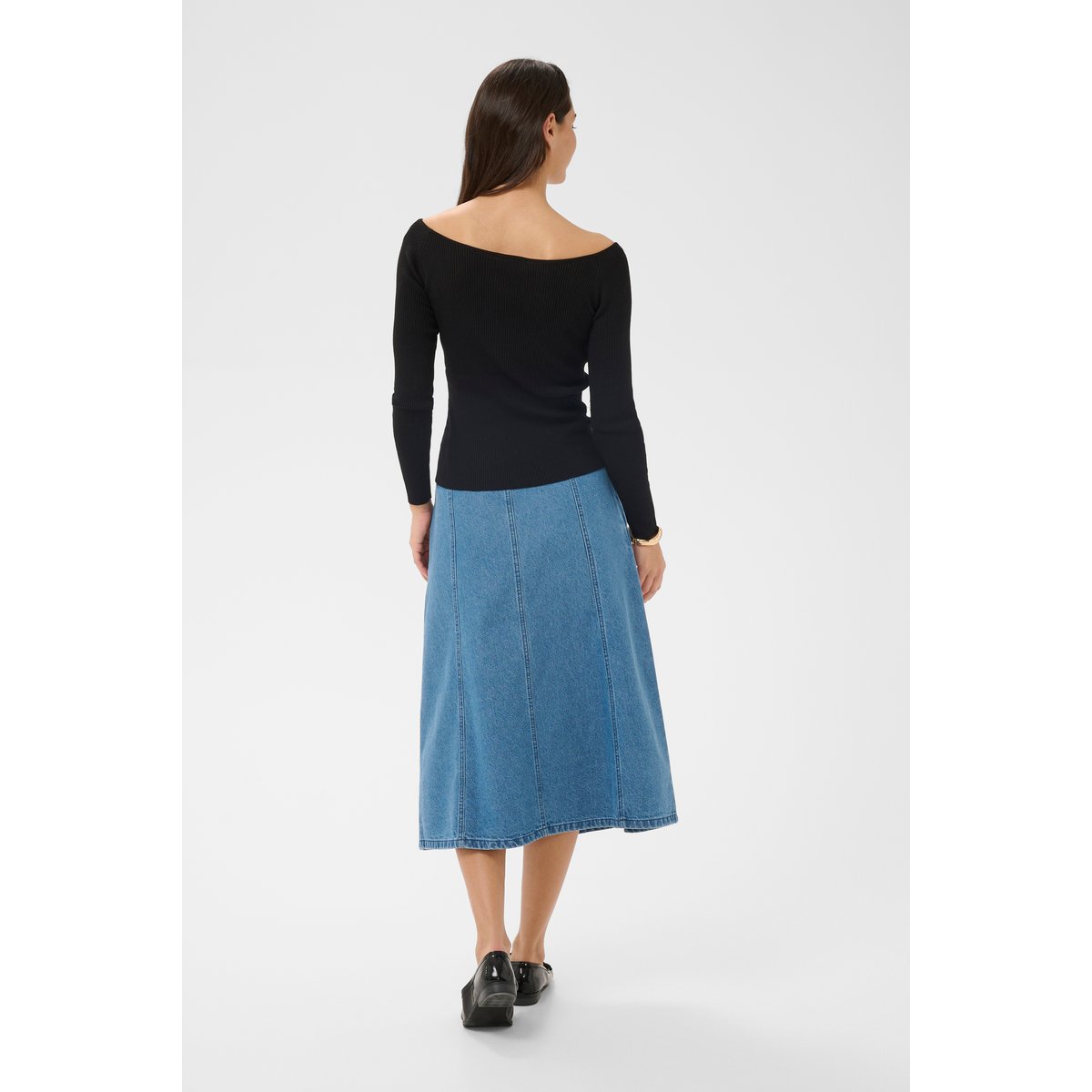 Pullover tricoté noir black deep, KAFFE