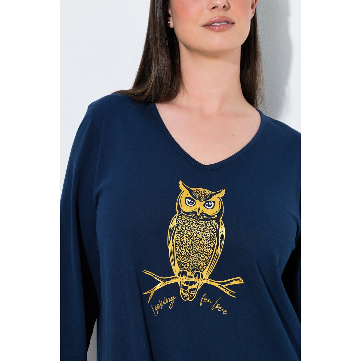 Chemise de nuit / grand T-shirt bleu nuit, ULLA POPKEN