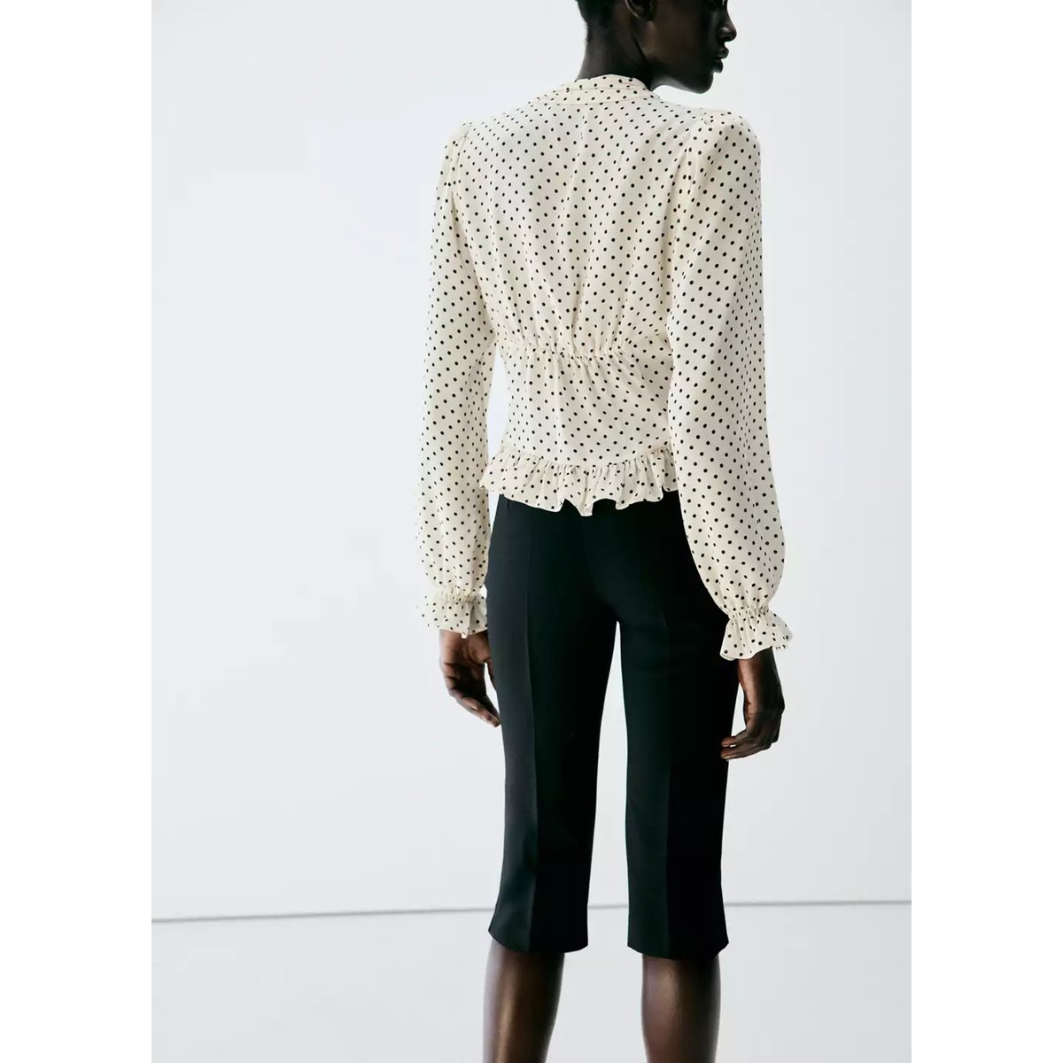 Blouse marroc blanc cassé, MANGO