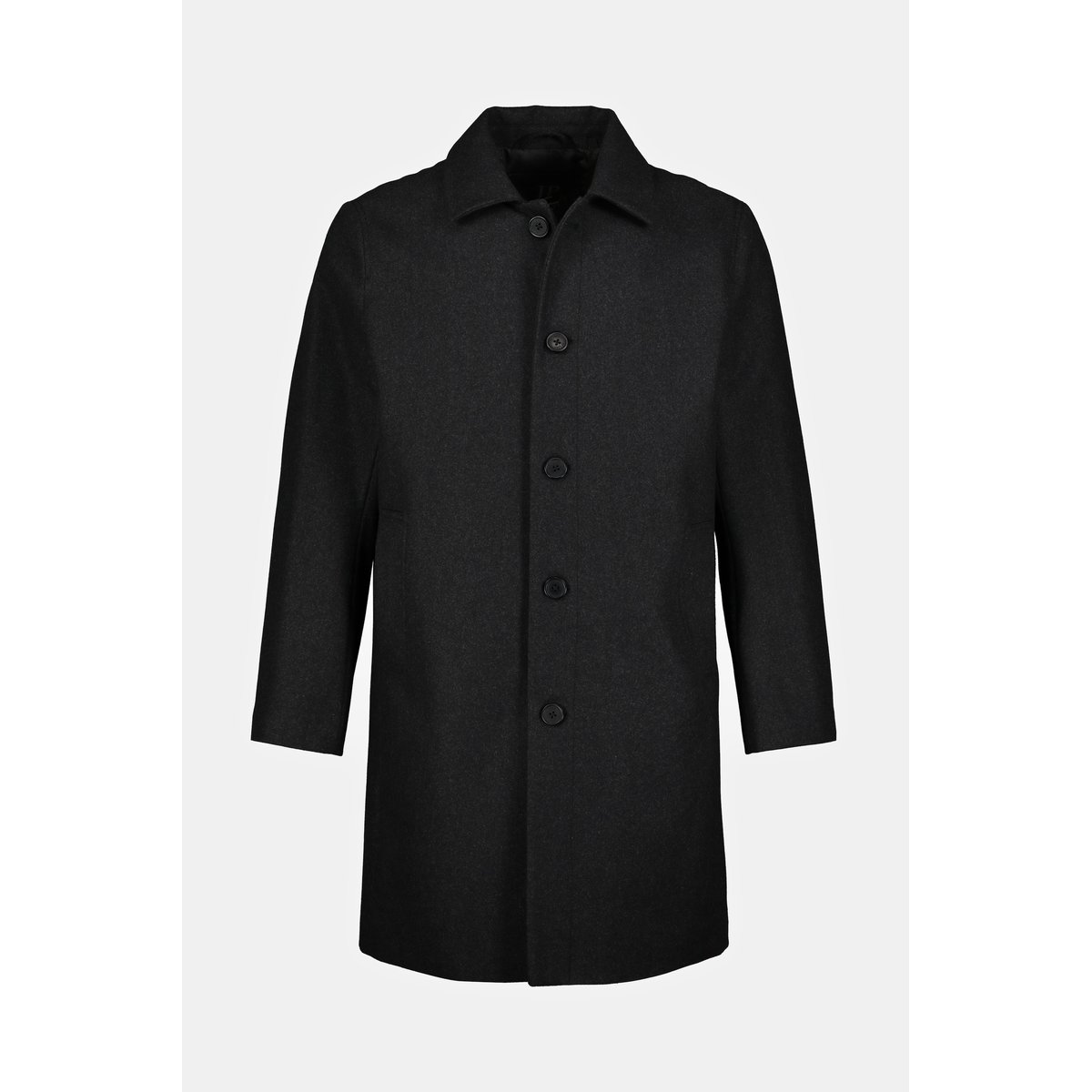Manteau en laine mélangée déperlante anthracite, JP1880