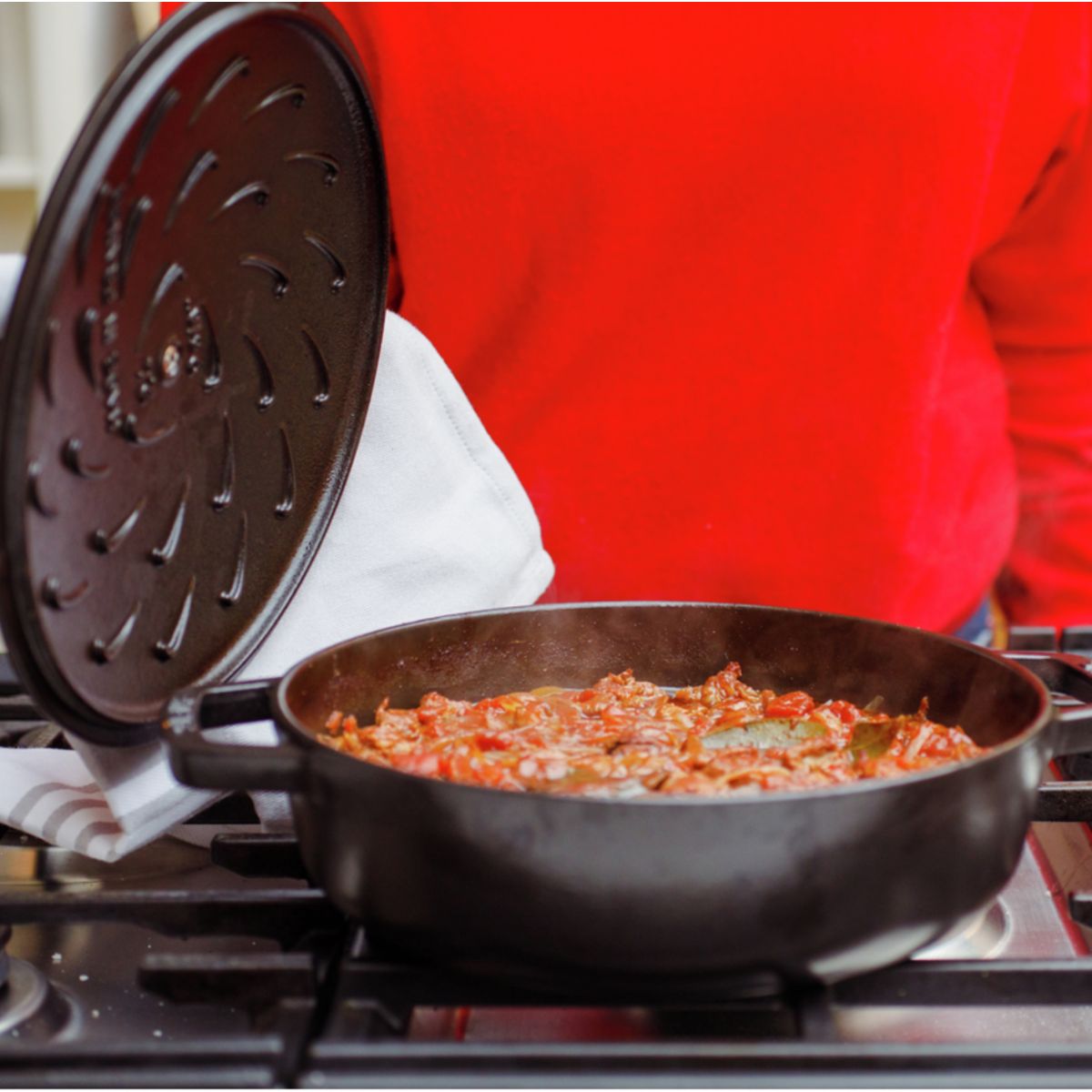 Sauteuse Chistera 24cm noir mat noir, STAUB
