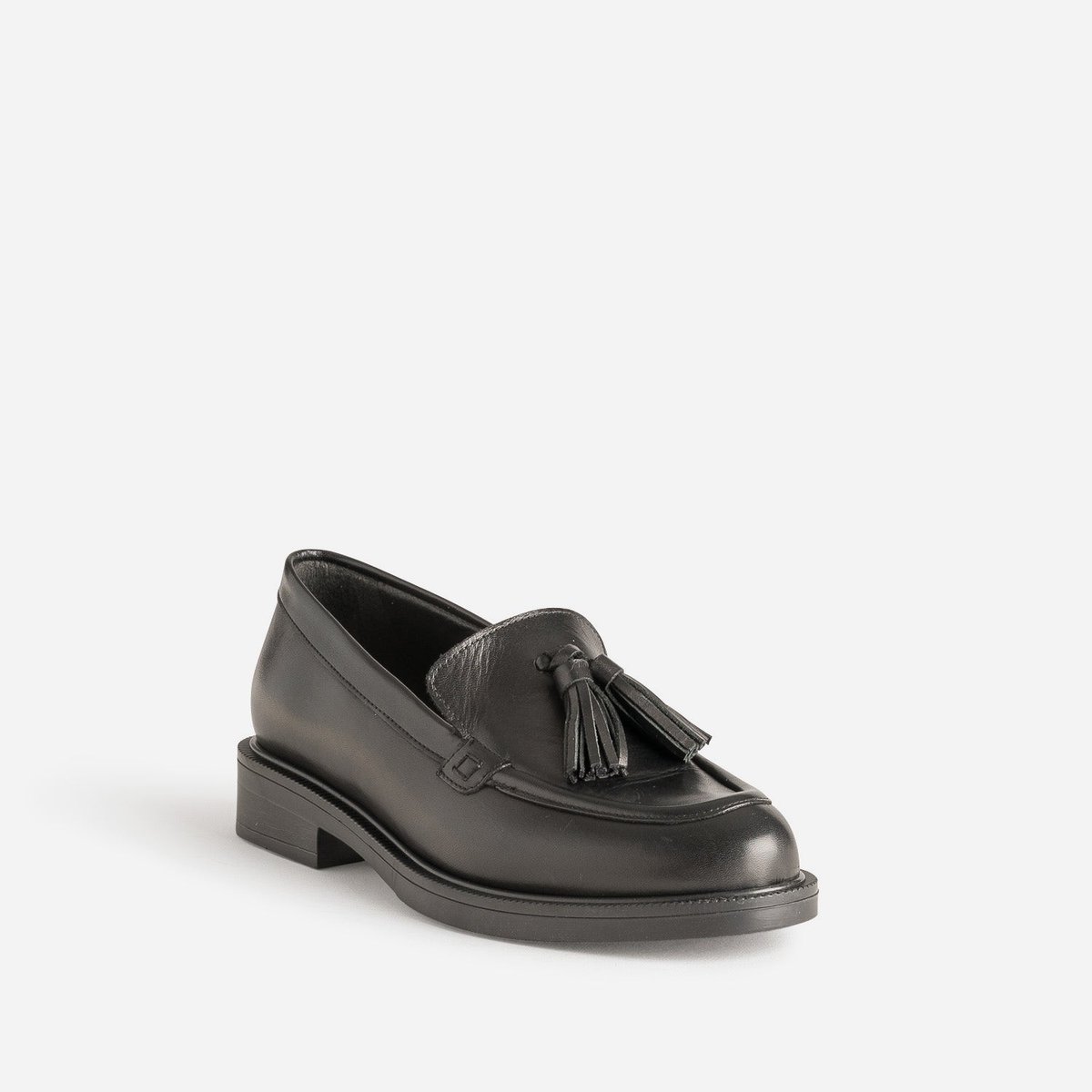Mocassin en cuir GENA noir, ERAM