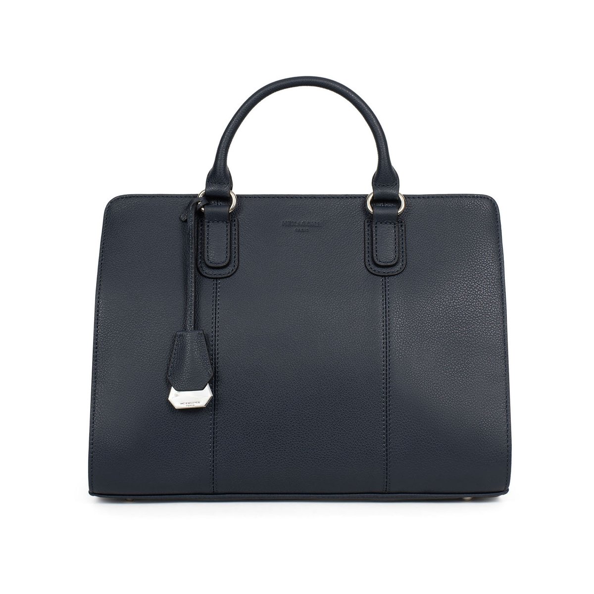Sac porté main 2 poignées  CONFORT bleu marine, HEXAGONA