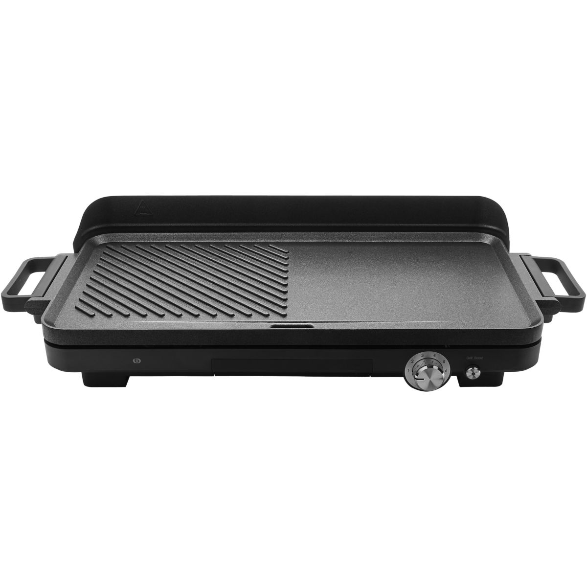 Plancha électrique EPL4 noir à poser , 50x25 cm couleur unique, ESSENTIEL B