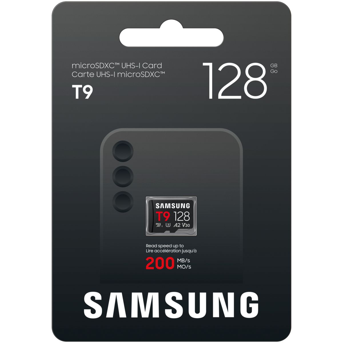 Carte Micro SD T9 128G U3 V30 A2 Classe 10 couleur unique, SAMSUNG