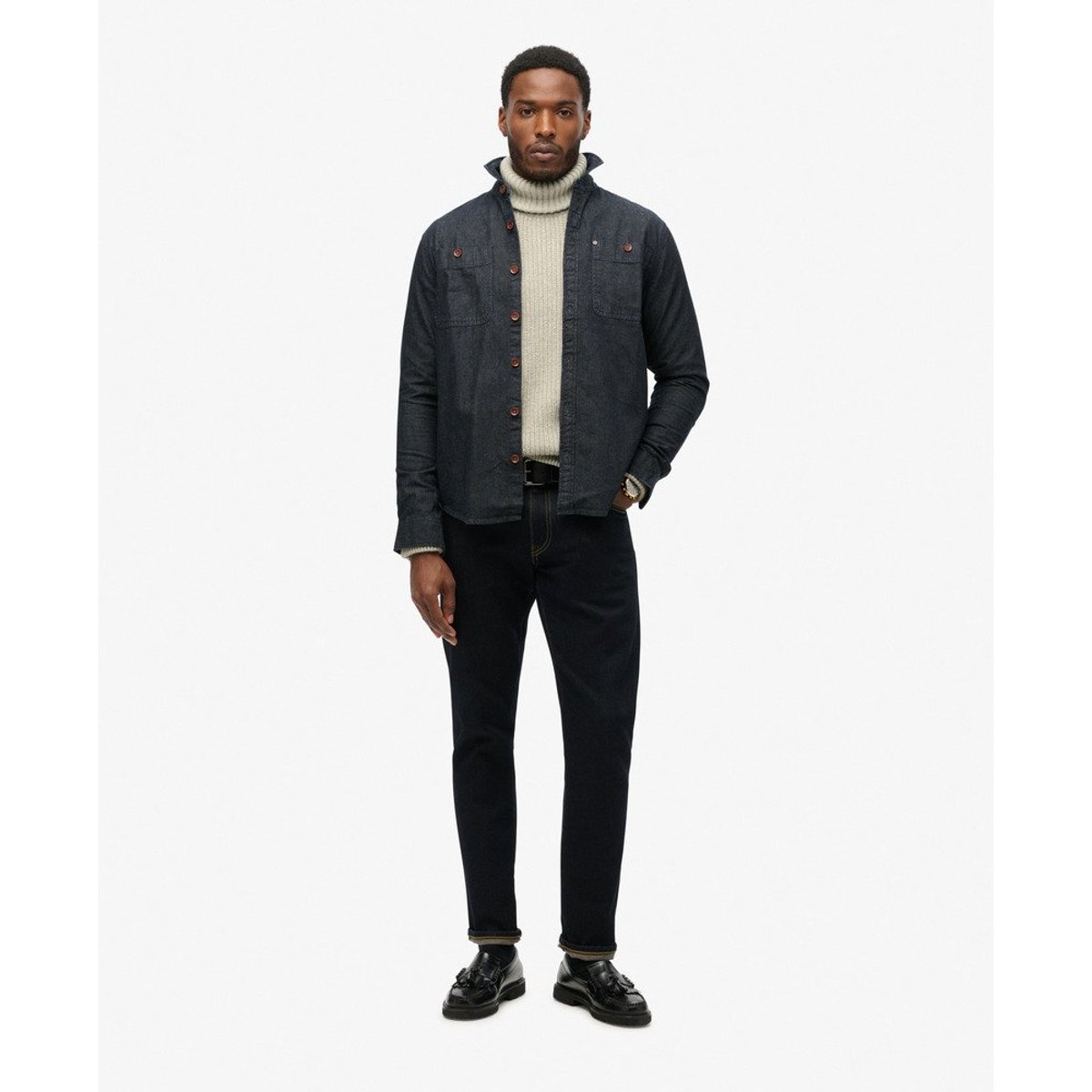 The Merchant Store - Surchemise en jean brut, SUPERDRY
