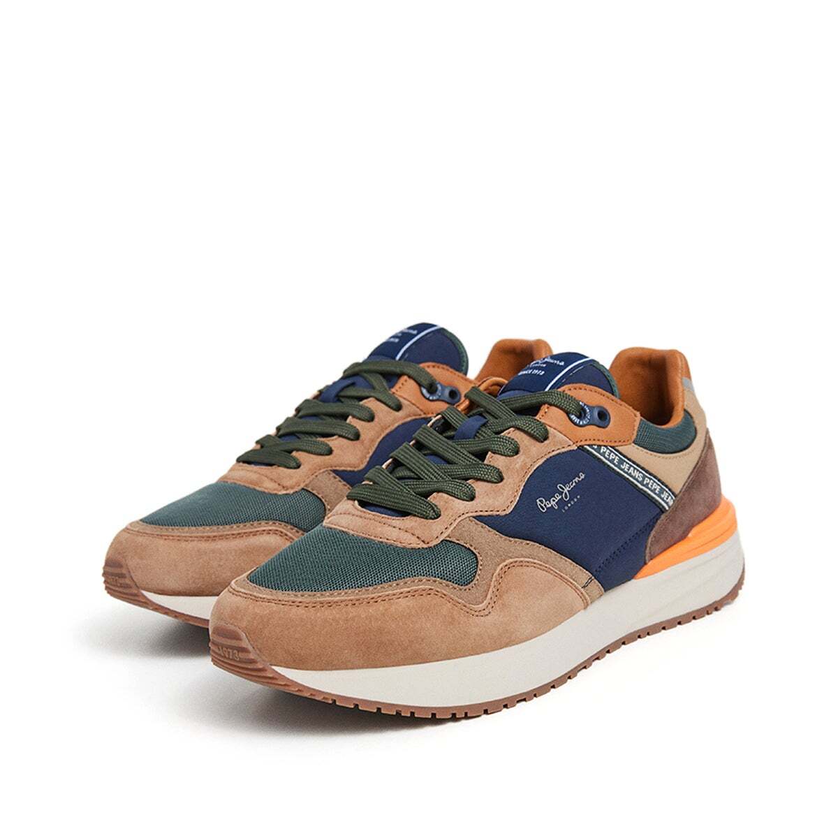 Baskets Combinés brun cognac, PEPE JEANS