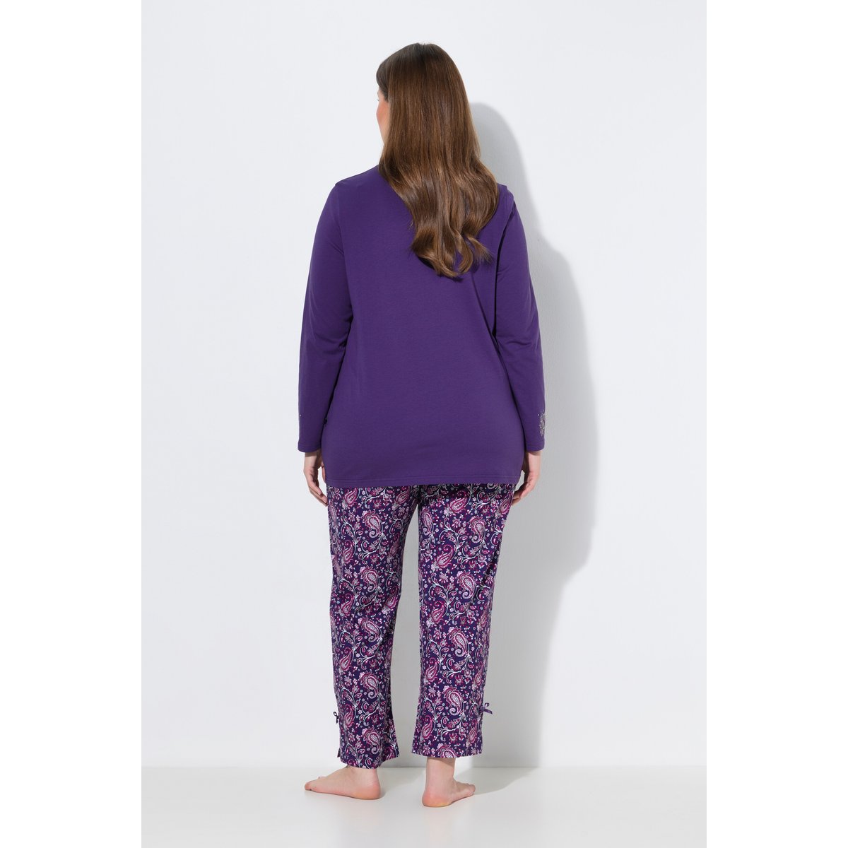 T-shirt motif cachemire bleu lilas, ULLA POPKEN