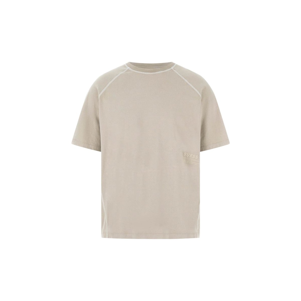 T-Shirt Logo Coupe Classique beige, GUESS