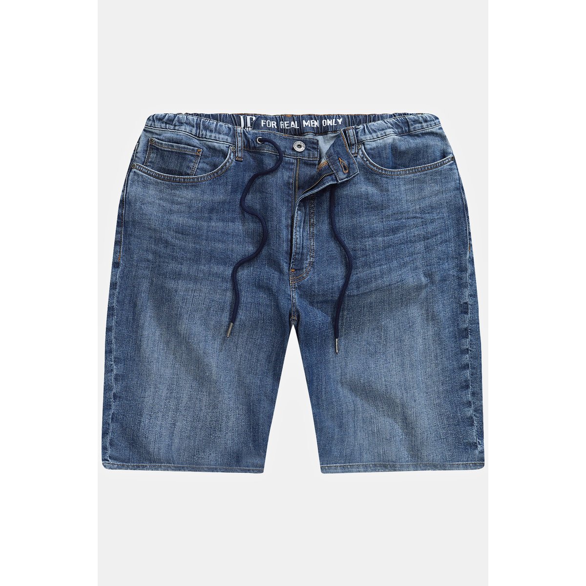 Bermuda à enfiler en tissu Lightweight. bleu jean, JP1880