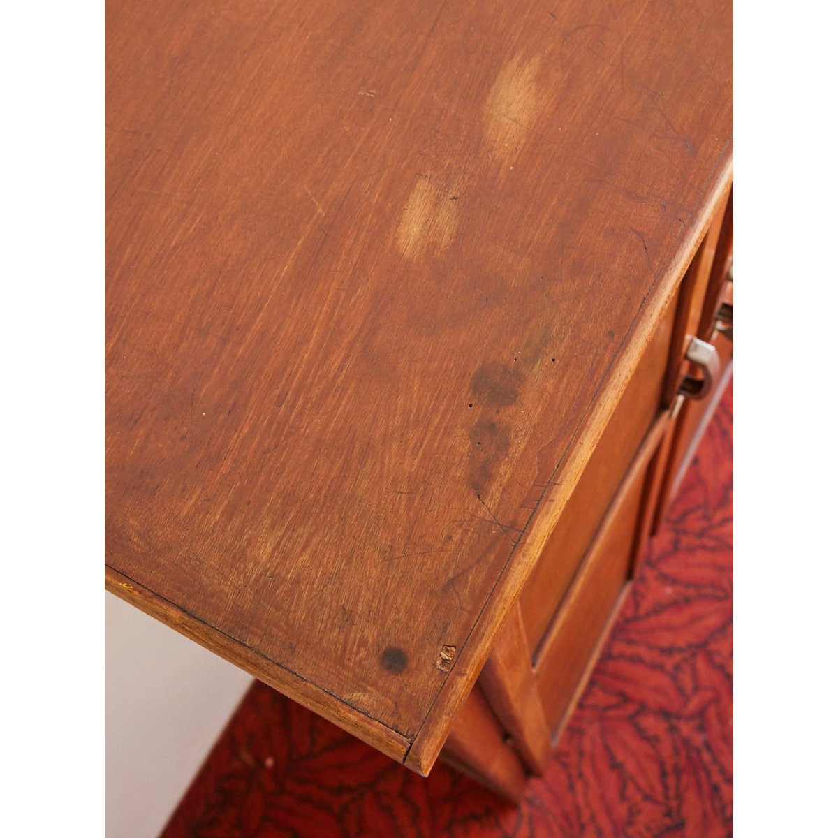 Armoire en bois Blandine N°466 - Bon état bois foncé, DEBONGOUT