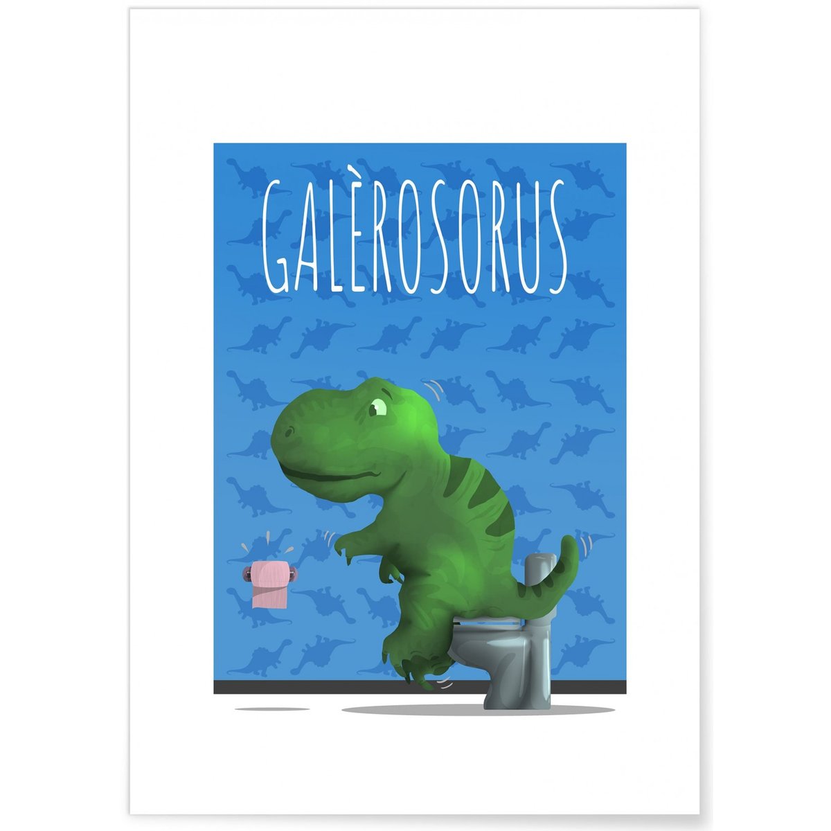 Affiche 'Galèrosorus' blanc, L'AFFICHERIE
