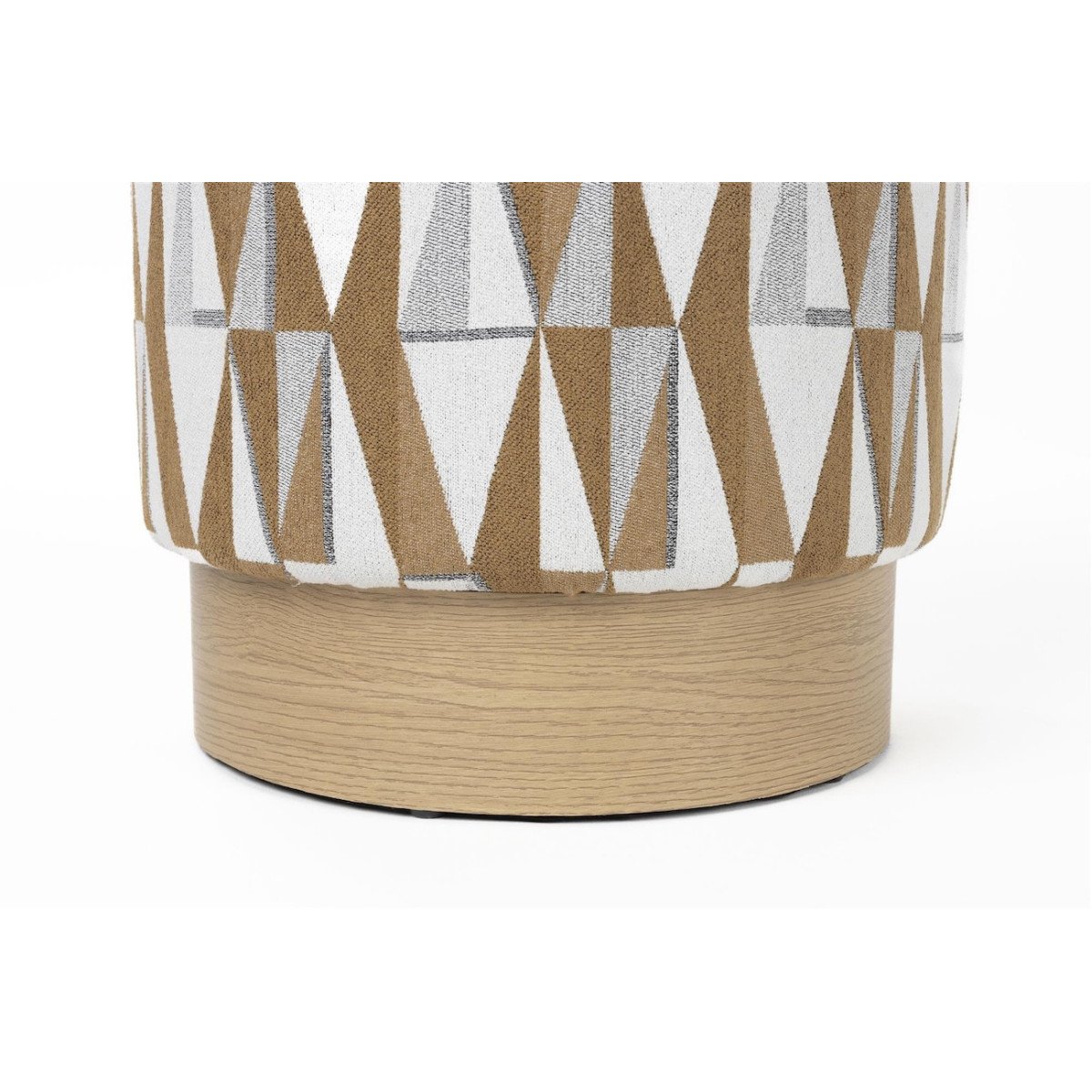 Tabouret pouf en tissu - ZIGGY multicolore, MATHI DESIGN