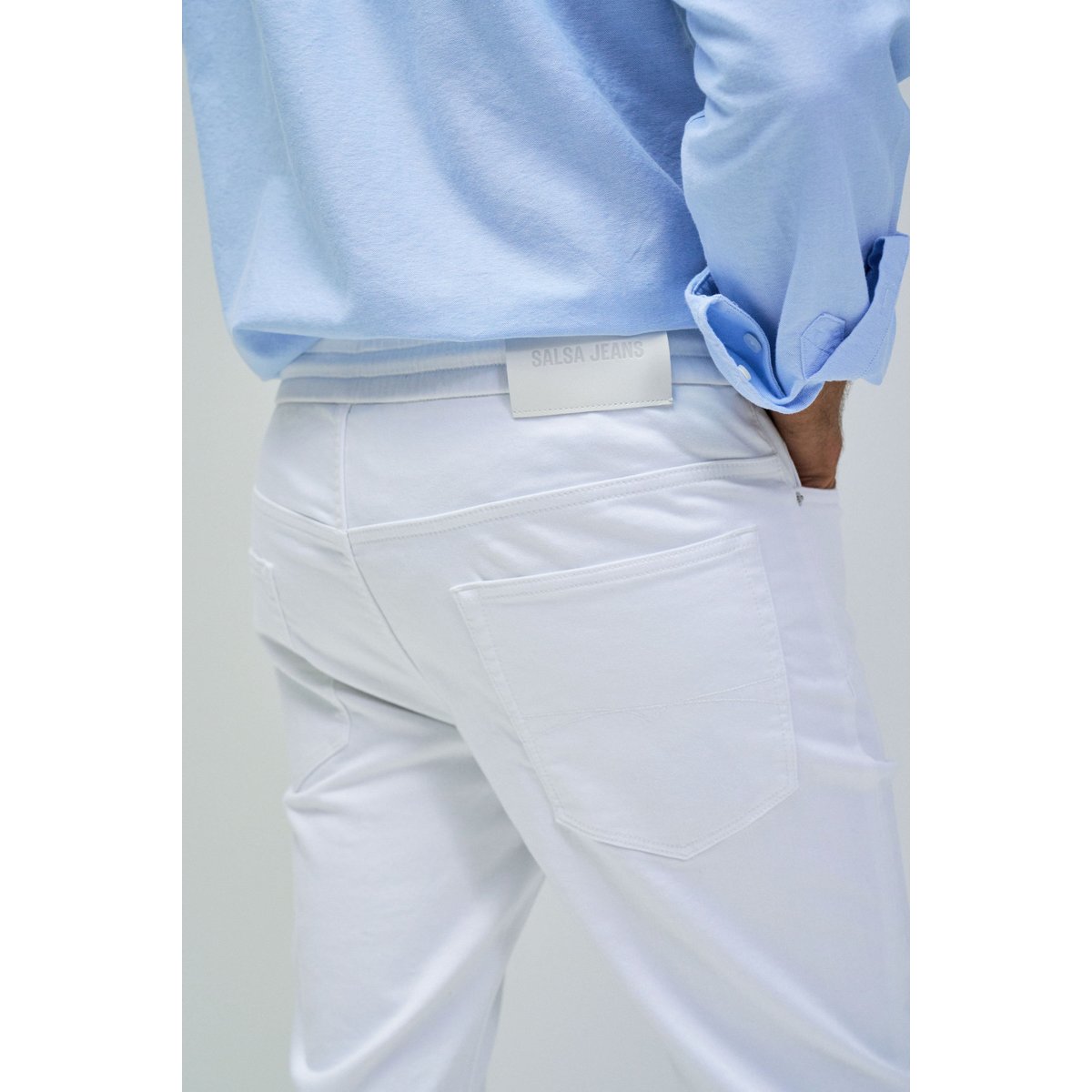 PANTALON JOGGERS S-ACTIV blanc, SALSA JEANS