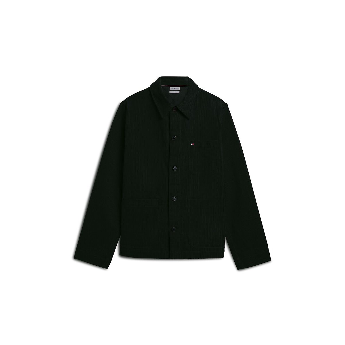 Surchemise en velours côtelé vert foncé, TOMMY HILFIGER