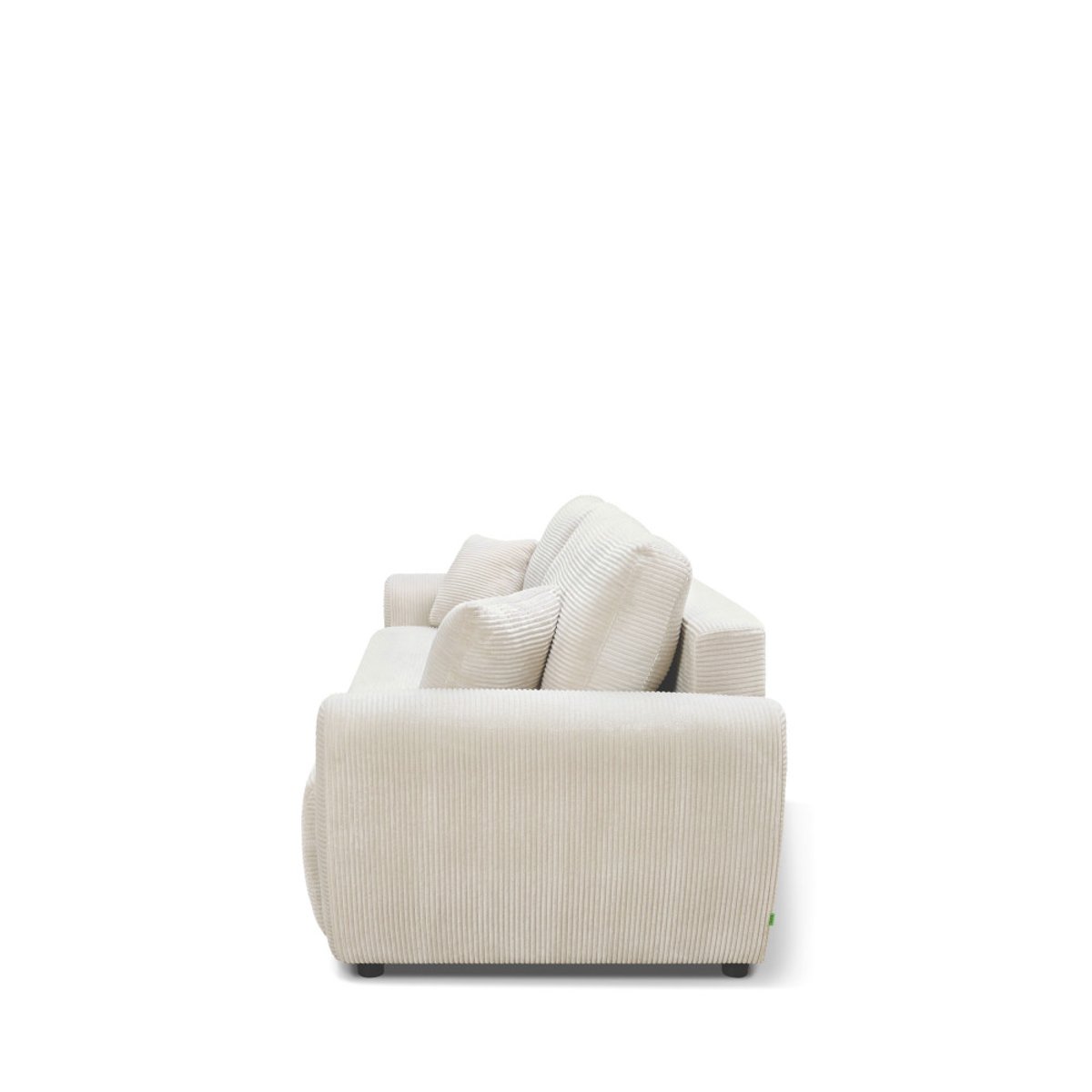 Canapé convertible 3 places en velours côtelé- JUL beige, DRAWER