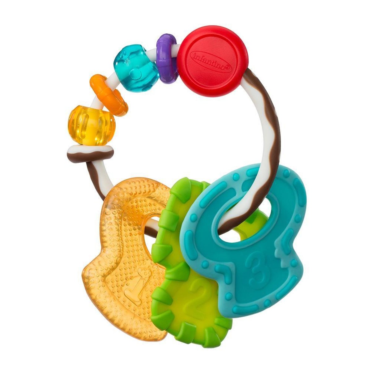 Anneau dentition multi matière multicolore, INFANTINO