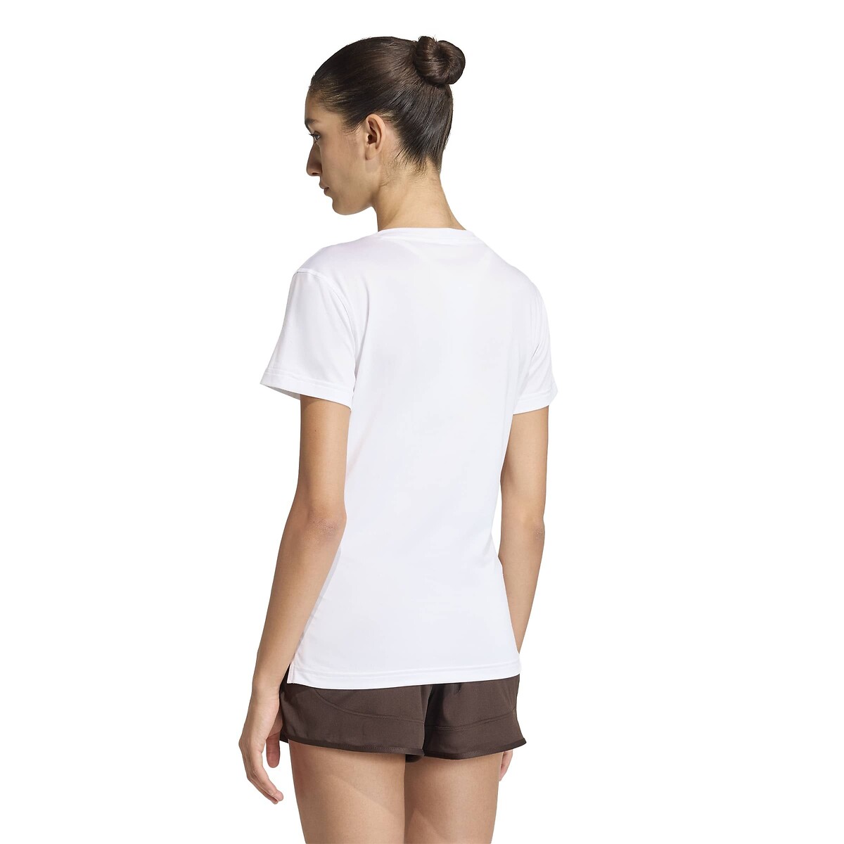 Essentials V-Neck Sports T-Shirt white, adidas Performance
