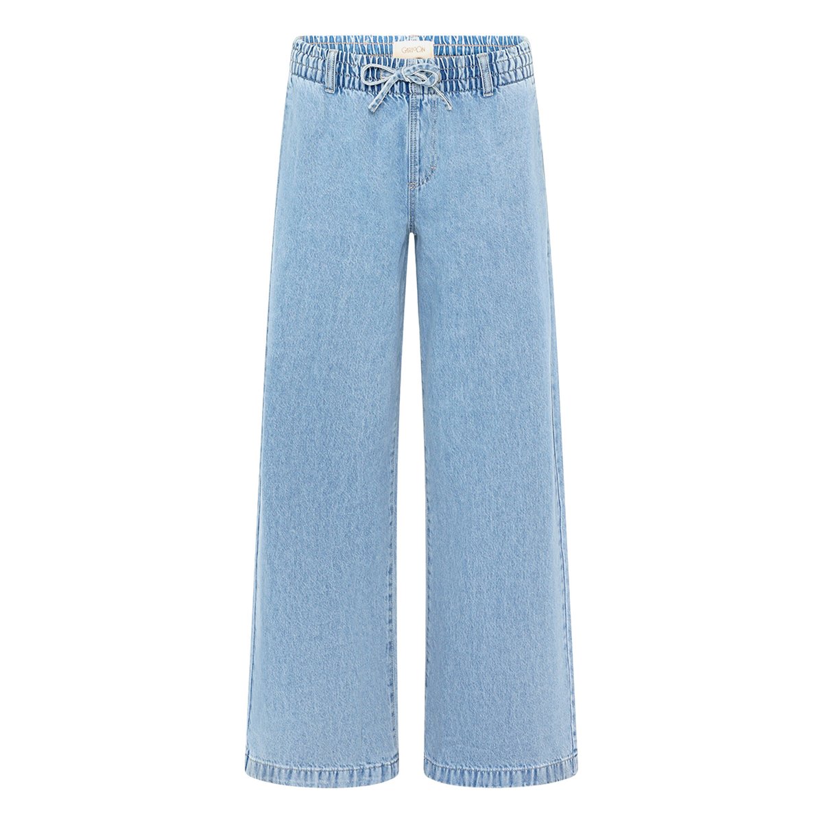 Pantalon casual à jambes larges bleu, CARTOON