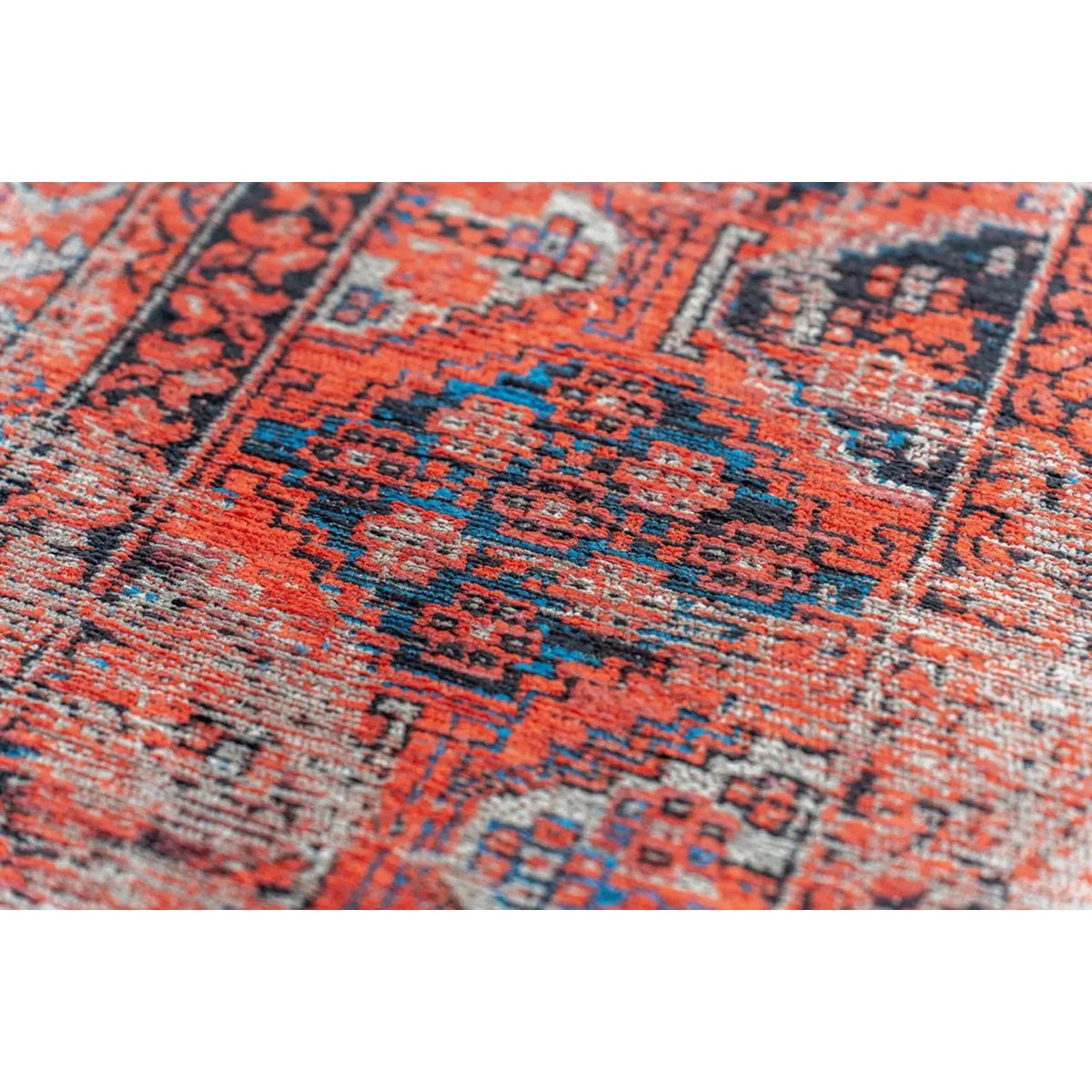 Tapis tissé plat style orient AGHA rouge, NOVATREND