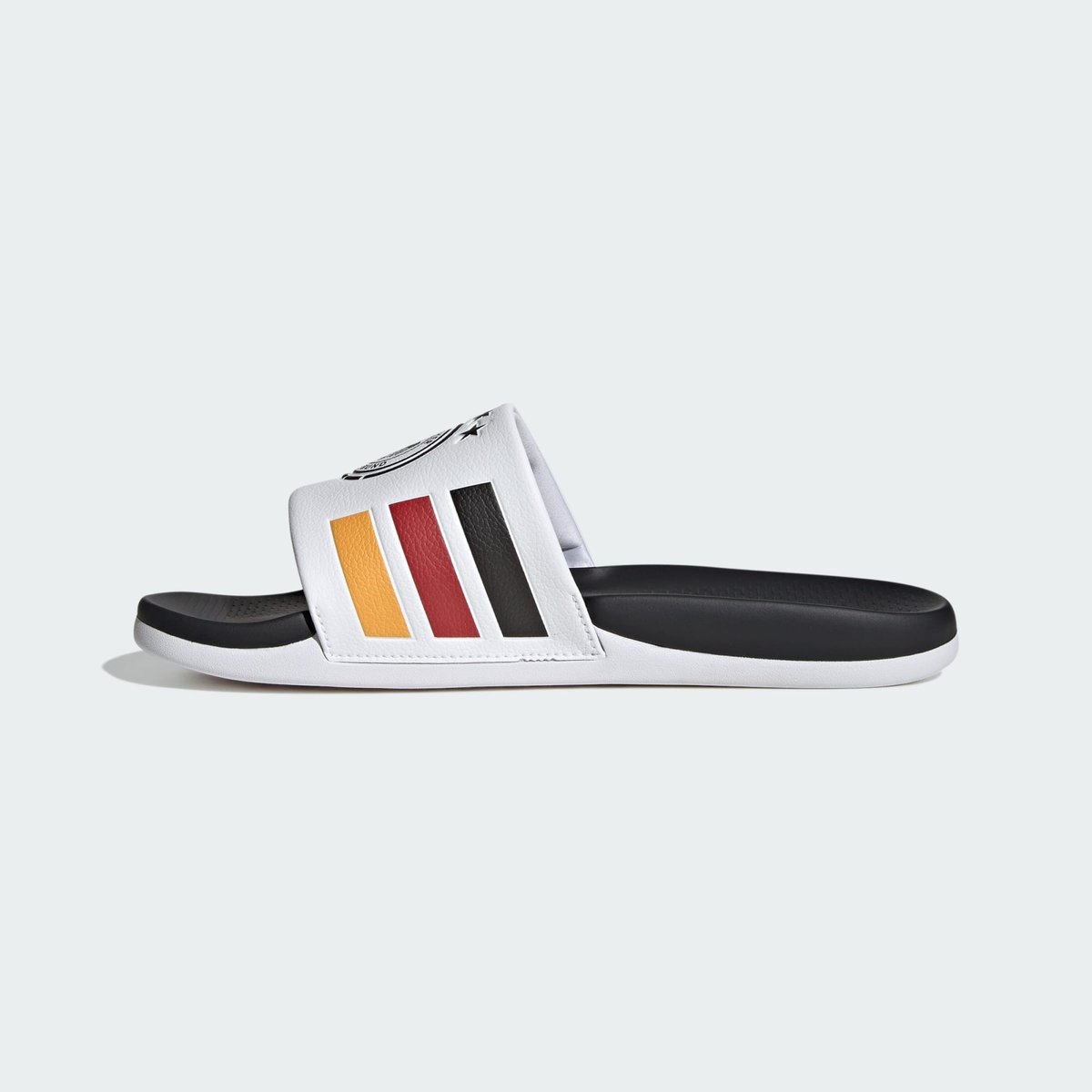 Claquette Adilette Comfort 2.0 Allemagne Claquette Adilette Comfort 2.0 Allemagne cloud white / core black / collegiate gold, ADIDAS SPORTSWEAR