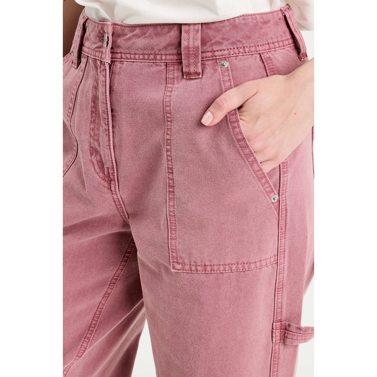 Jean wide leg carpenter vieux rose, CACHE CACHE
