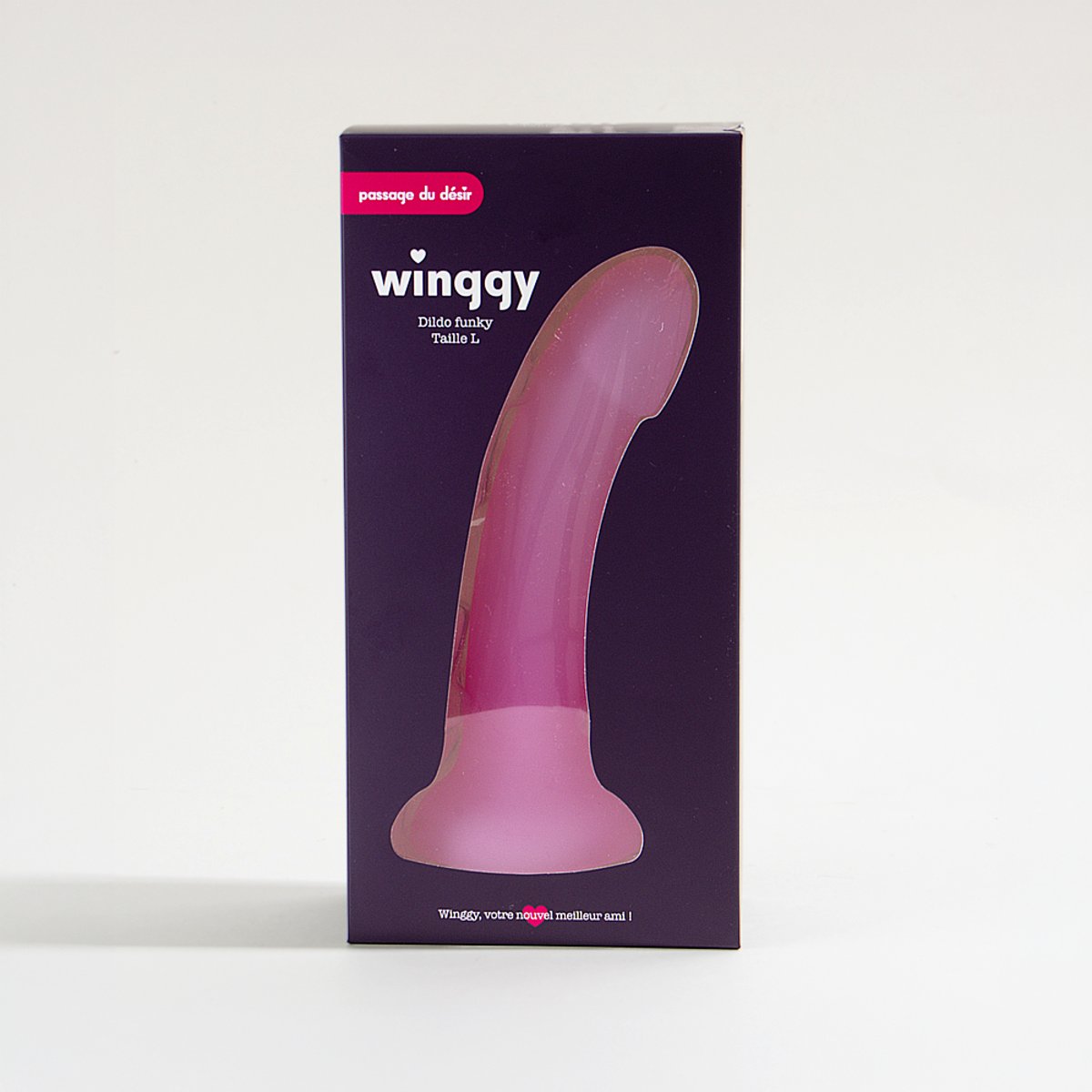 Vibromasseur non vibrant Dildo ventouse Funky_L multicouleur, PASSAGE DU DESIR
