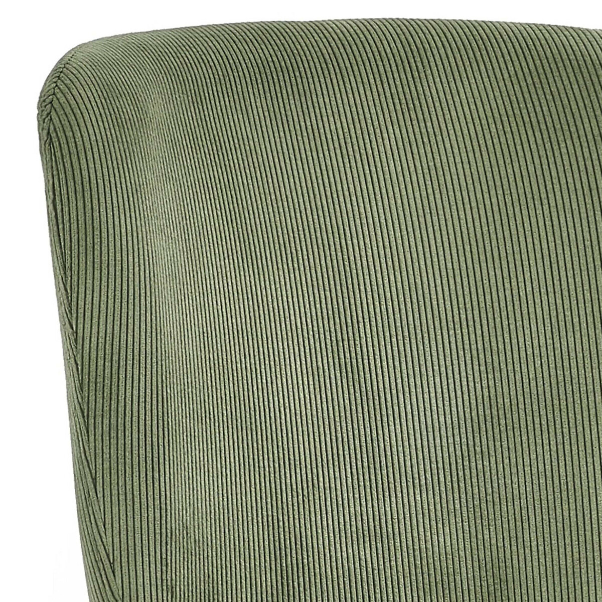 Sylvie Corduroy Upholstered Dining Chairs (Set of 2) olive green, SO'HOME