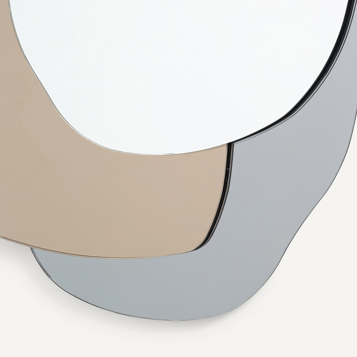 Fragmentierter Spiegel aus Glas H95,8 cm, Strato blau/braun, AM.PM