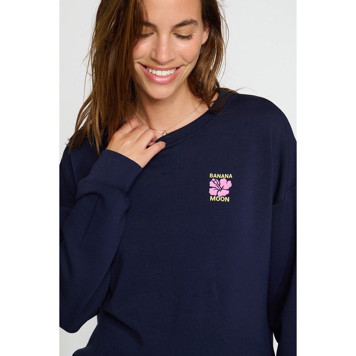 Sweatshirt Swanton - BAYJOY bleu marine, BANANA MOON