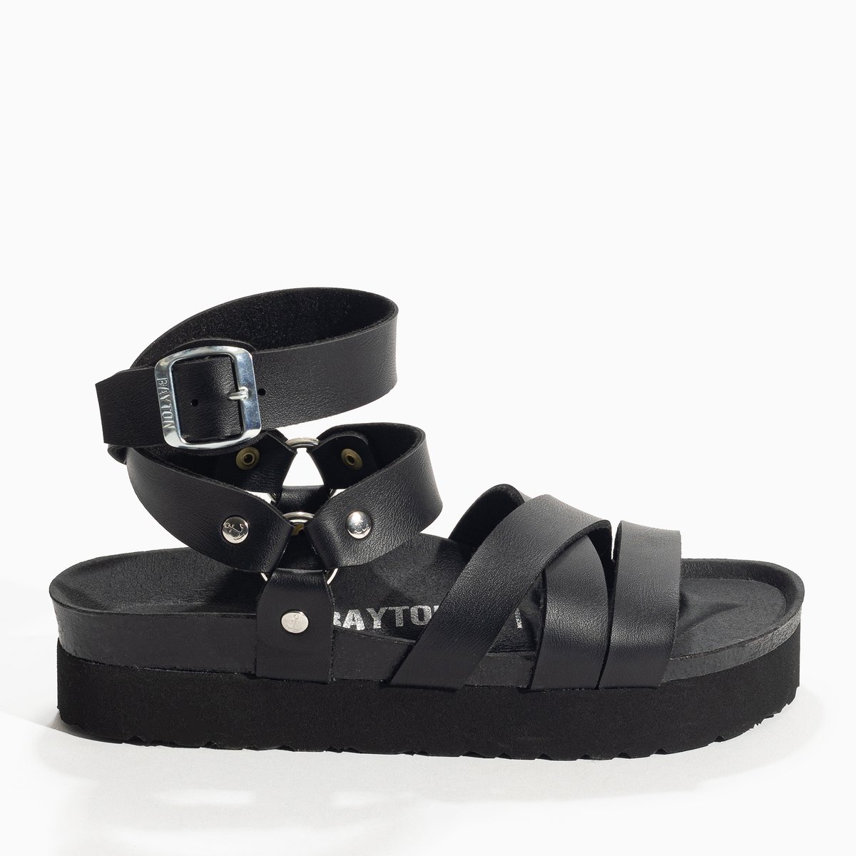 Sandales Vegan HARING noir, BAYTON