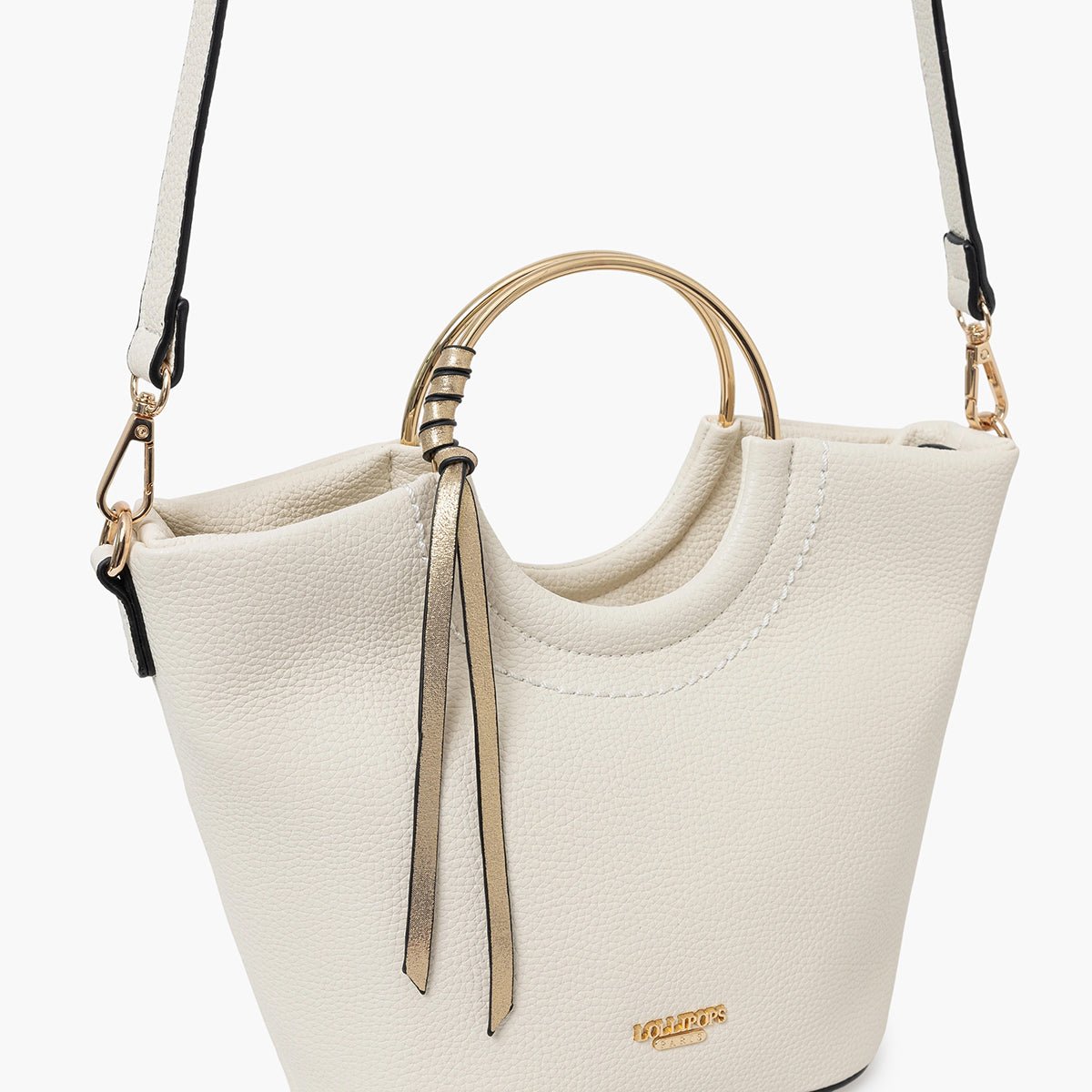 Petit sac shopper Sefa ivoire, LOLLIPOPS