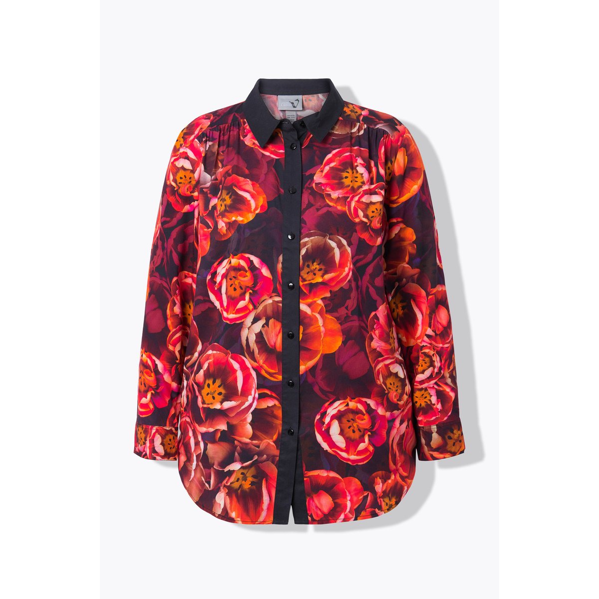 Chemisier motif roses mandarine, ULLA POPKEN